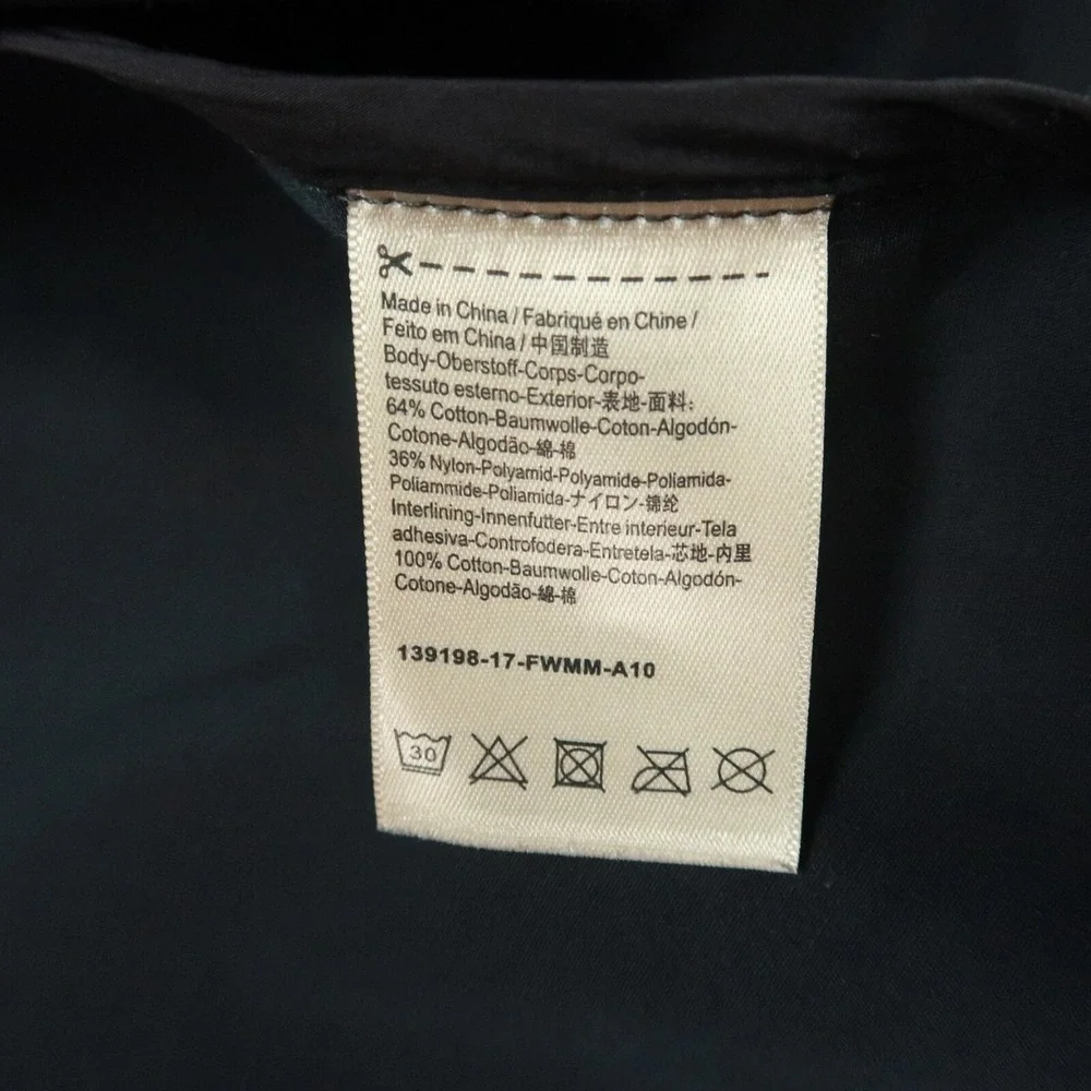 Scotch Soda Jacket Mens Medium Green Full Zip Snap Waterproof Waxed‎ - Picture 5 of 13